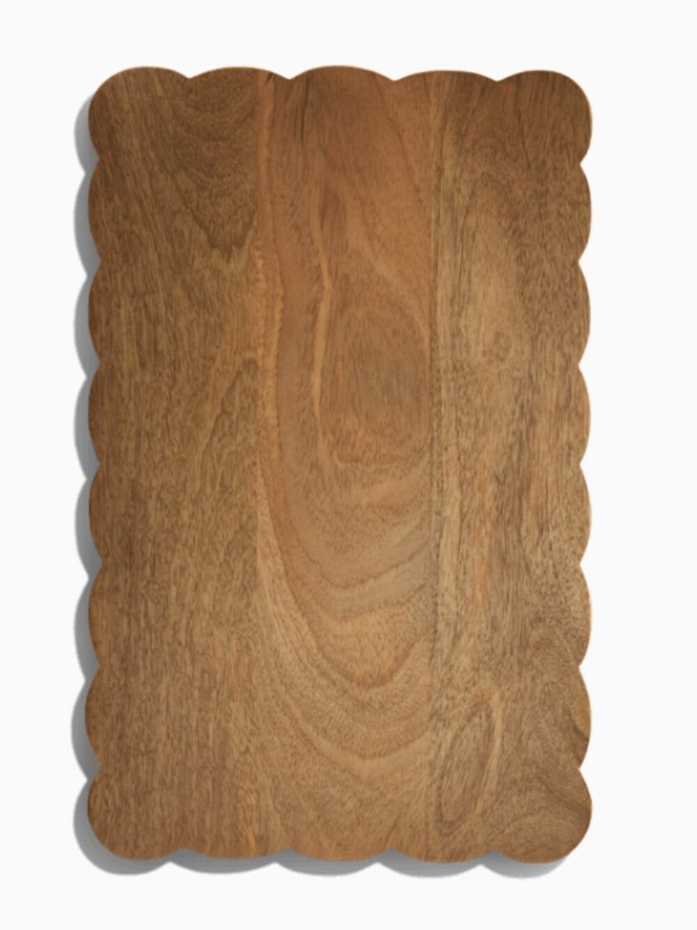 Mela Artisans Scalloped Edge Mango Wood Board
